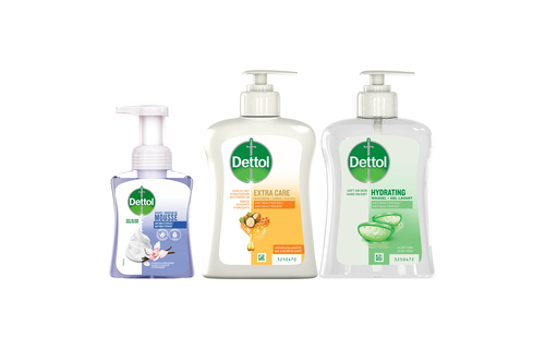 Dettol - 1x Dettol Hydrating Aloe Vera 250ML  - 1 x Dettol Mousse Vanilla & Orchid  250ML  - 1x Dettol Extra Care Honey & Sheabutter  250ML -  Voordeelpakket