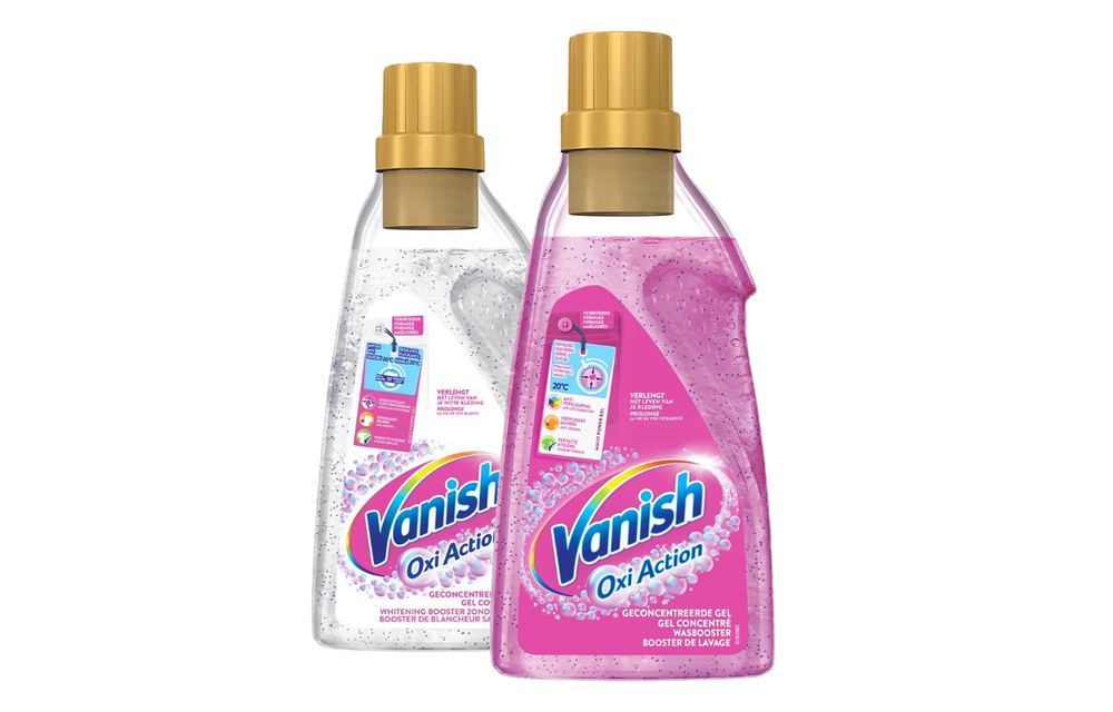 Vanish Oxi Action - Whitening & Wasbooster Liquid - Vlekverwijderaar Voor Witte & Gekleurde Was - 1500ml x 2 - Voordeelverpakking