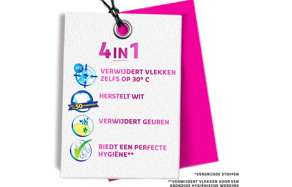 Vanish Oxi Action - Whitening & Wasbooster Liquid - Vlekverwijderaar Voor Witte & Gekleurde Was - 1500ml x 2 - Voordeelverpakking