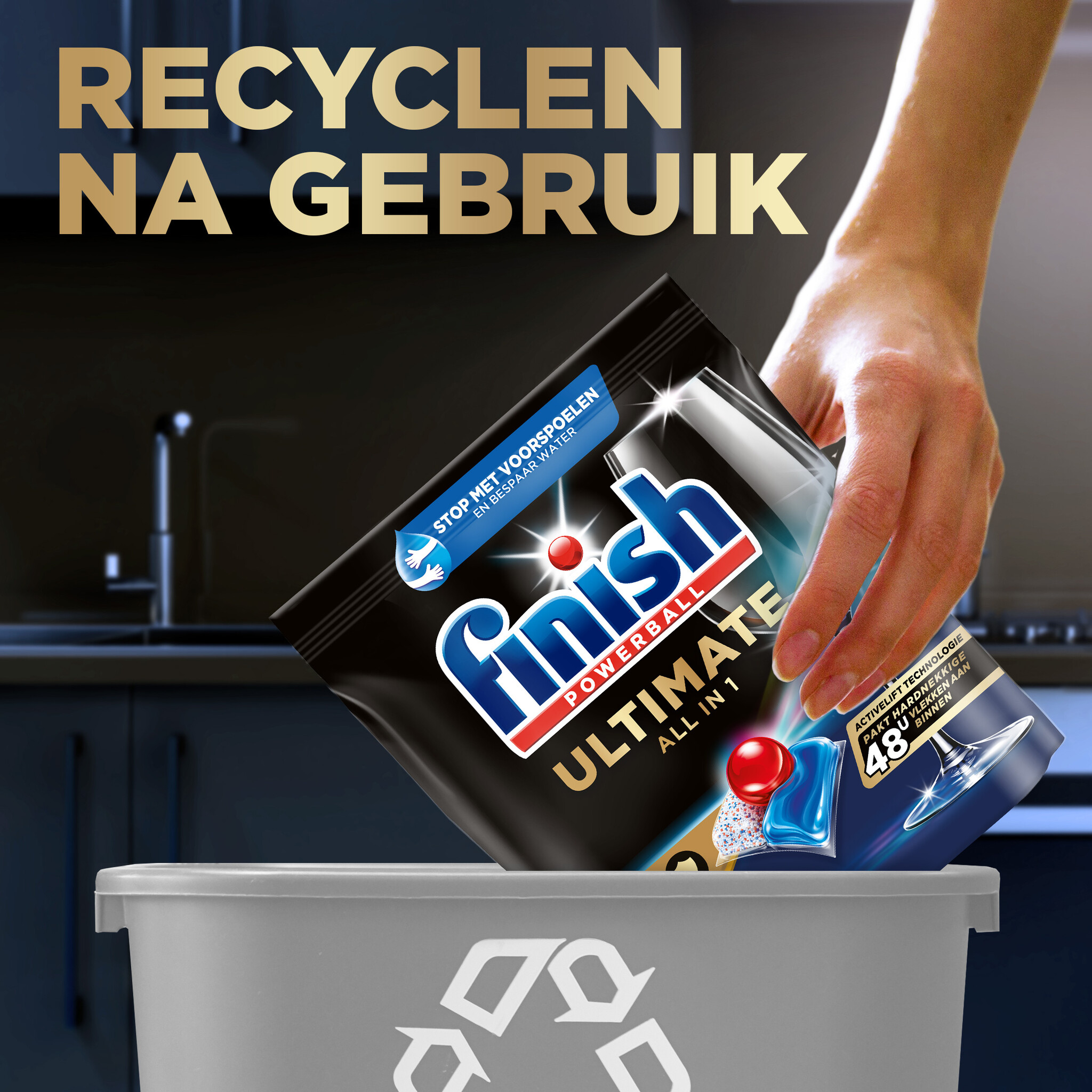 Finish Ultimate All in One Regular Vaatwastabletten - 120 Capsules - halfjaarbox