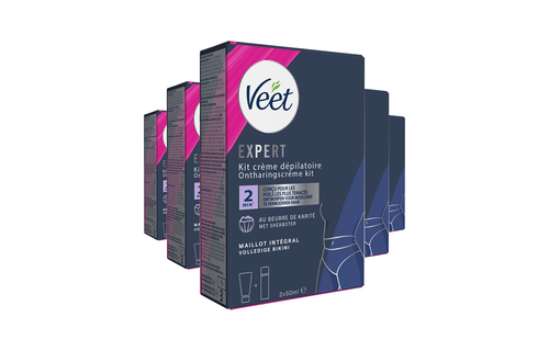 Veet - Expert - Ontharingscreme Bikini Kit 100ml (2 x 50ml) - 5 stuks - Voordeelverpakking