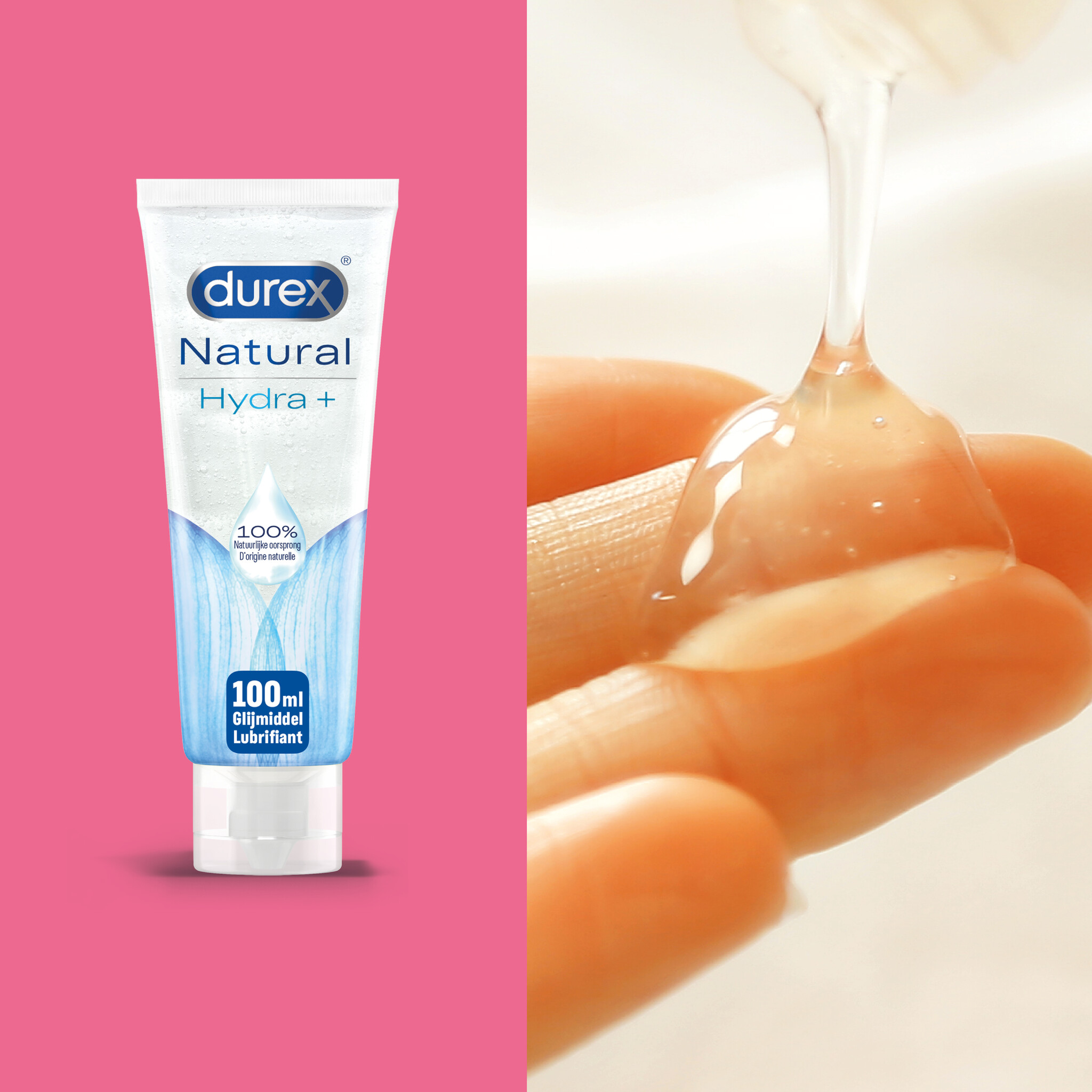 Durex - 110ml Glijmiddel - Natural 1x100ml - Intense Orgasm 1x10ml - Voordeelverpakking