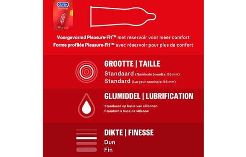 Durex - 100ml Glijmiddel - Play Sensitive - 20 stuks Condooms - Thin Feel
