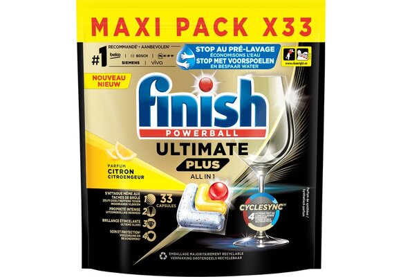 Finish Ultimate+ Lemon 33 tabs