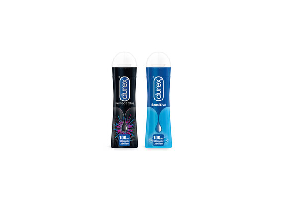 Durex - 200ml Glijmiddel - Perfect Gliss 1x100ml - Play Sensitive 1x100ml - Voordeelverpakking