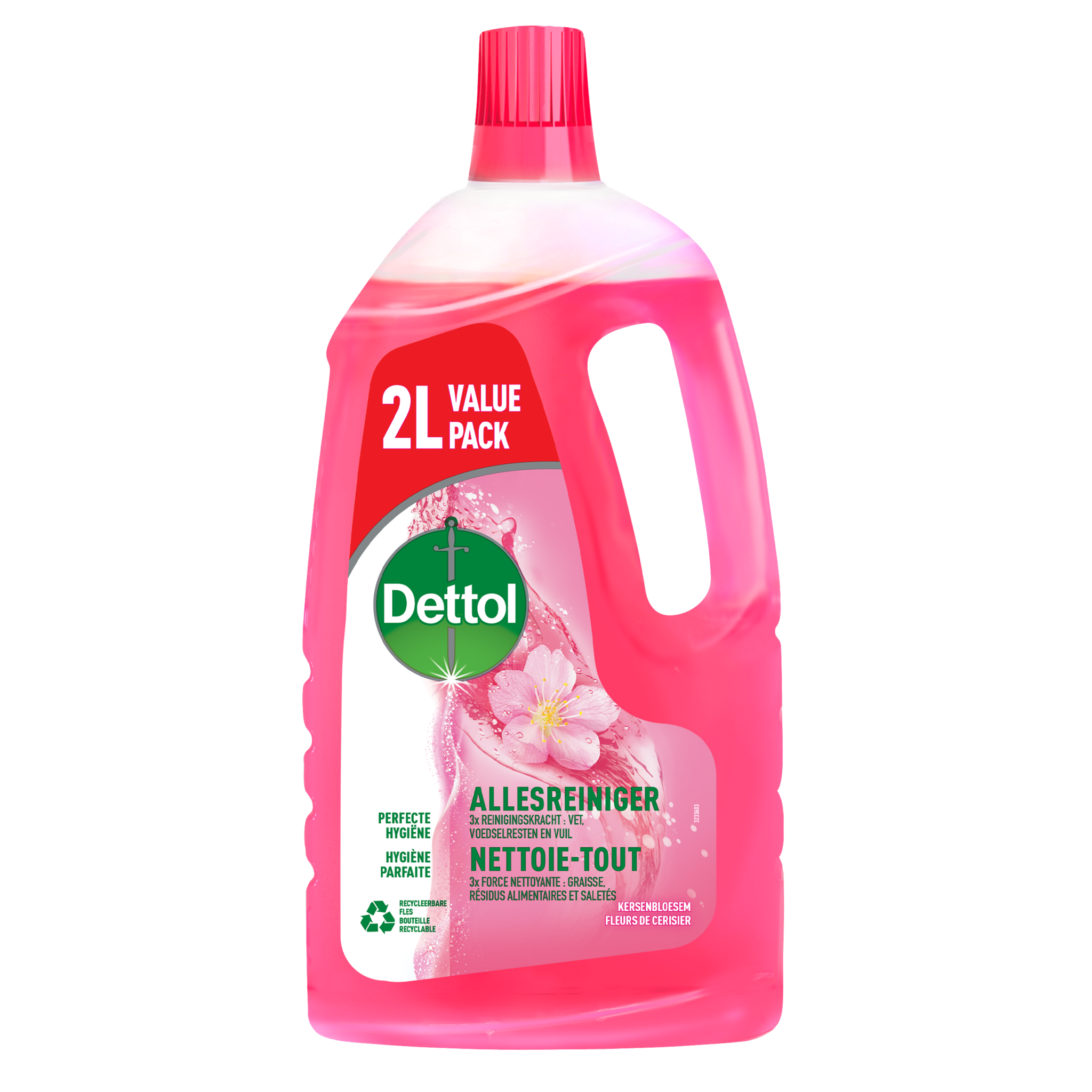 BE - Dettol Nettoie-Tout P&F Fleurs de Cerisier  2L