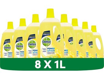 Dettol Allesreiniger Power & Fresh - Citrus - 1L x8