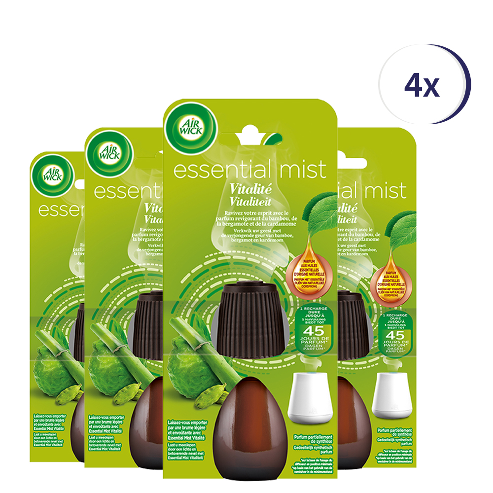 Air Wick Essential Mist Refill Rejuvinate 20ml x4