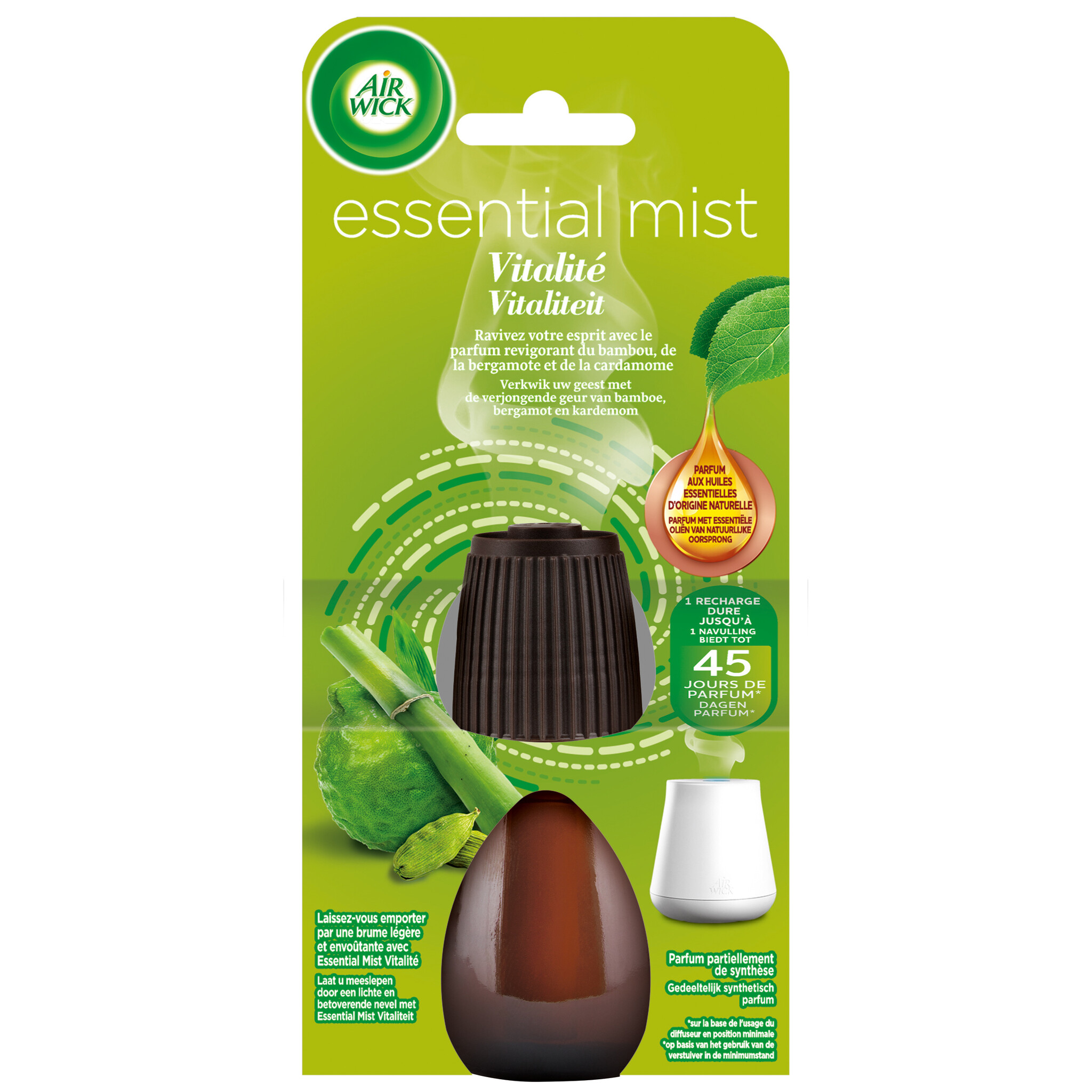 Air Wick Essential Mist Refill Rejuvinate 20ml x4