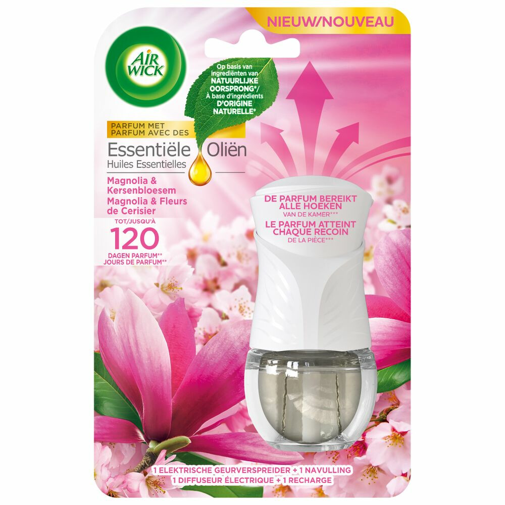 Air Wick Essential Oil Starter Kit Magnolia & Cherry Blossom