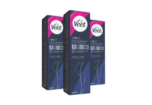 Veet - Expert - Ontharingscreme Benen 200ml - 3 stuks - Voordeelverpakking