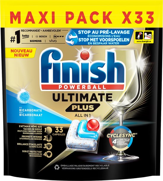 Finish Ultimate+ Baking Soda 33 tabs