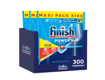 Finish Power All in One Regular Vaatwastabletten - 300 Stuks - Jaarbox