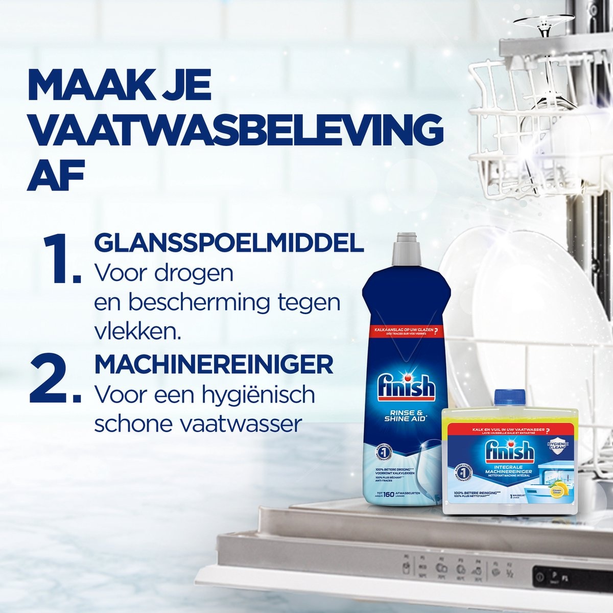 Finish Power All in One Regular Vaatwastabletten - 300 Stuks - Jaarbox