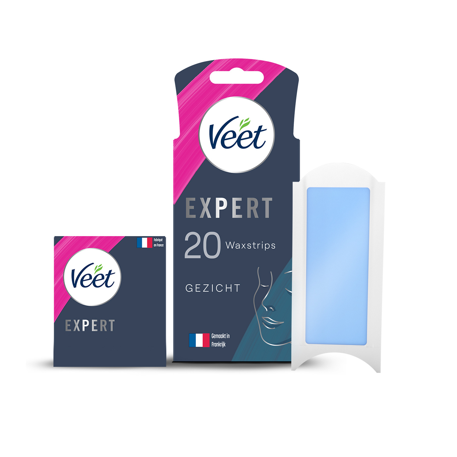 Veet - Expert - Koude Wasstrips - Gezicht 20st - 4 stuks - Voordeelverpakking