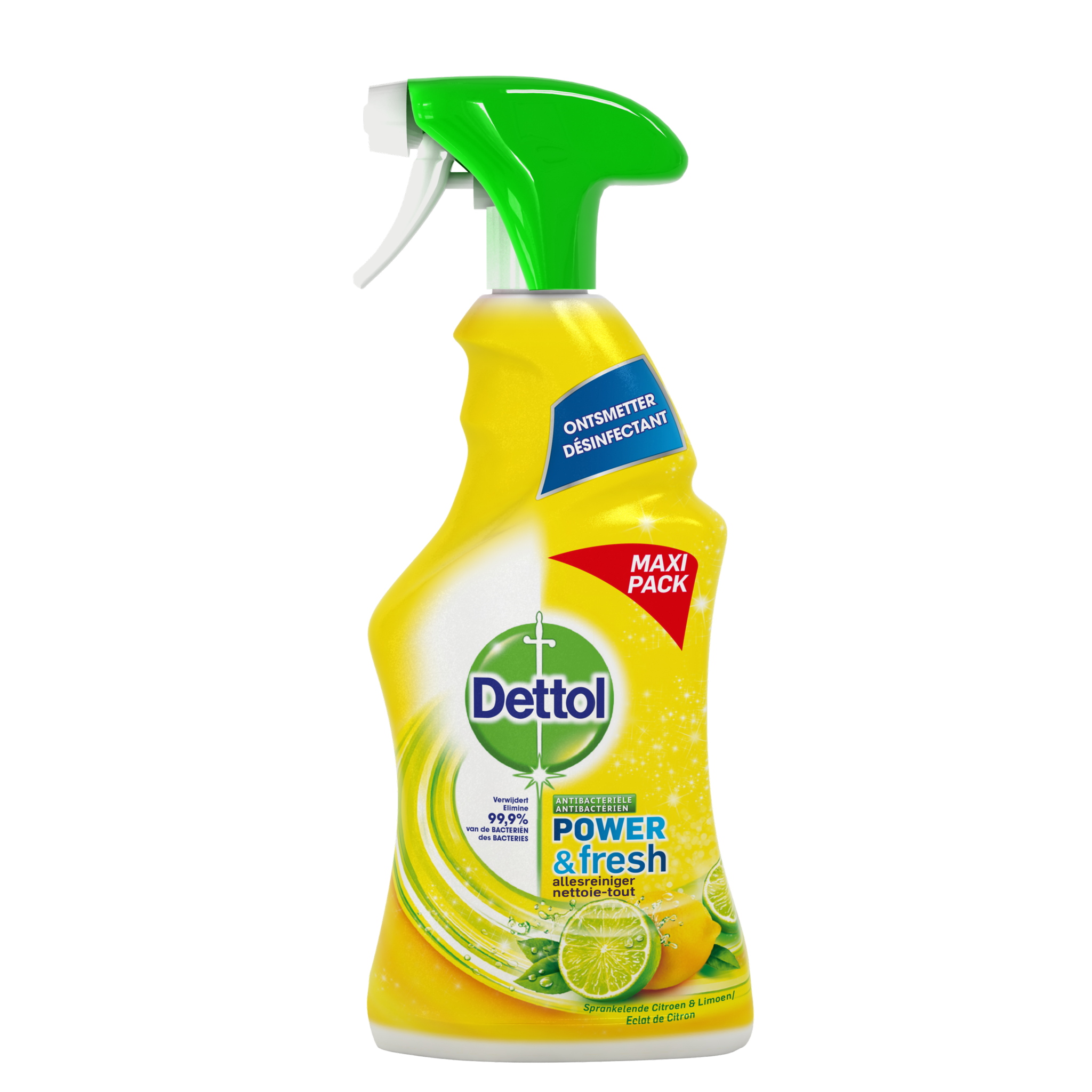 BE - Dettol Nettoyant Multi-usages P&F Parfum zeste de citron spray 750ml