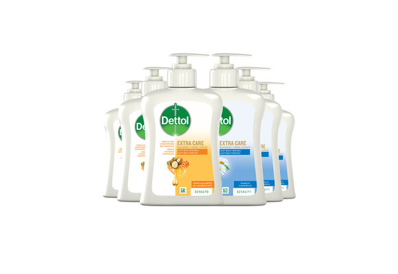 Dettol - 3x Dettol Extra Care Honey & Sheabutter  250ML - 3 x Dettol Extra Care Chamomile 250ML  - Voordeelpakket