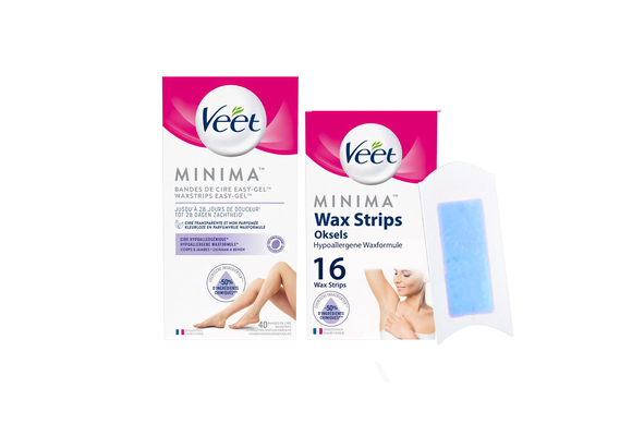 Veet - Pure - Ontharingstrips Oksels Hypoallergene  16 st - Ontharingstrips Benen Hypoallergene 40 st