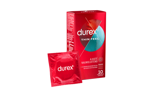 Durex Condooms Thin Feel Close Fit 10st - 4 Stuks - Voordeelverpakking