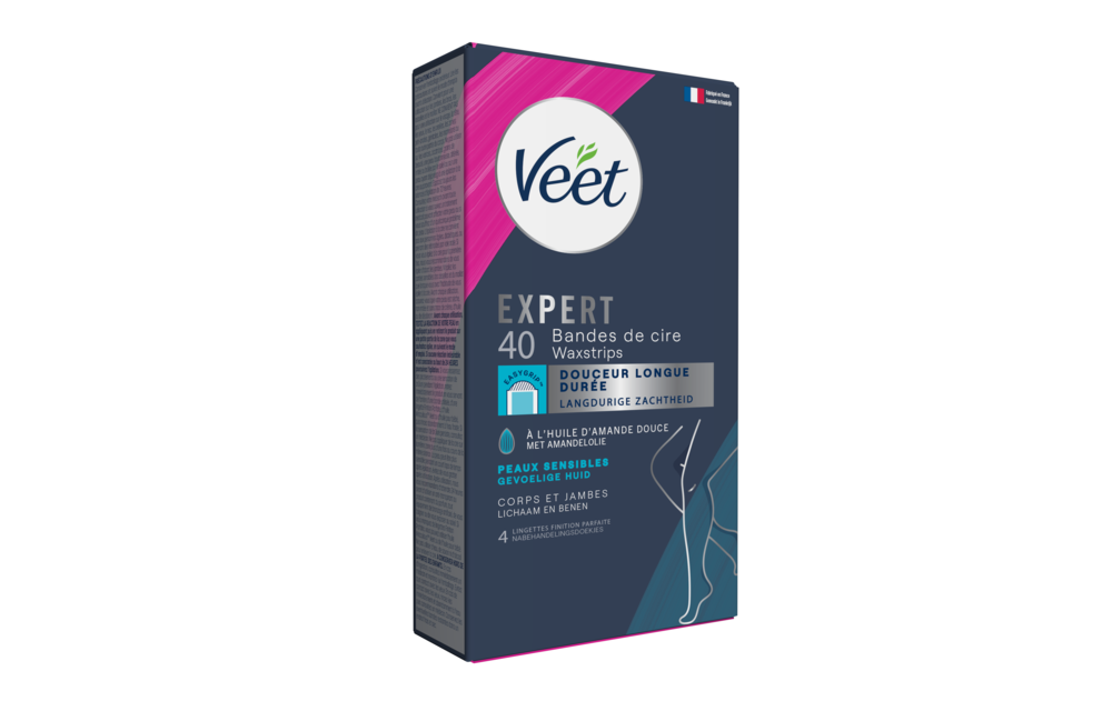 Veet - Expert - Koude Wasstrips - Benen (Sensitive) 40st
