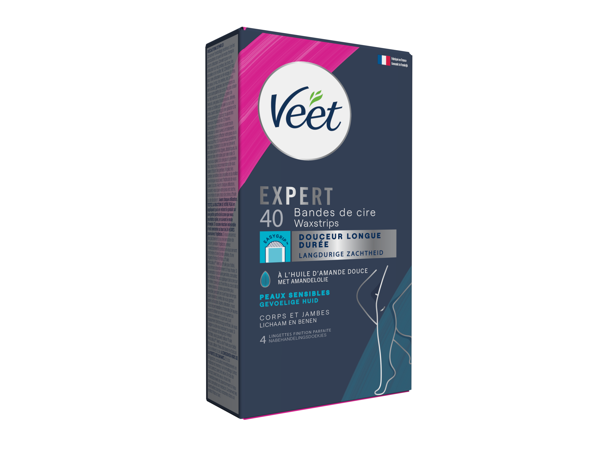 Veet - Expert - Koude Wasstrips - Benen (Sensitive) 40st