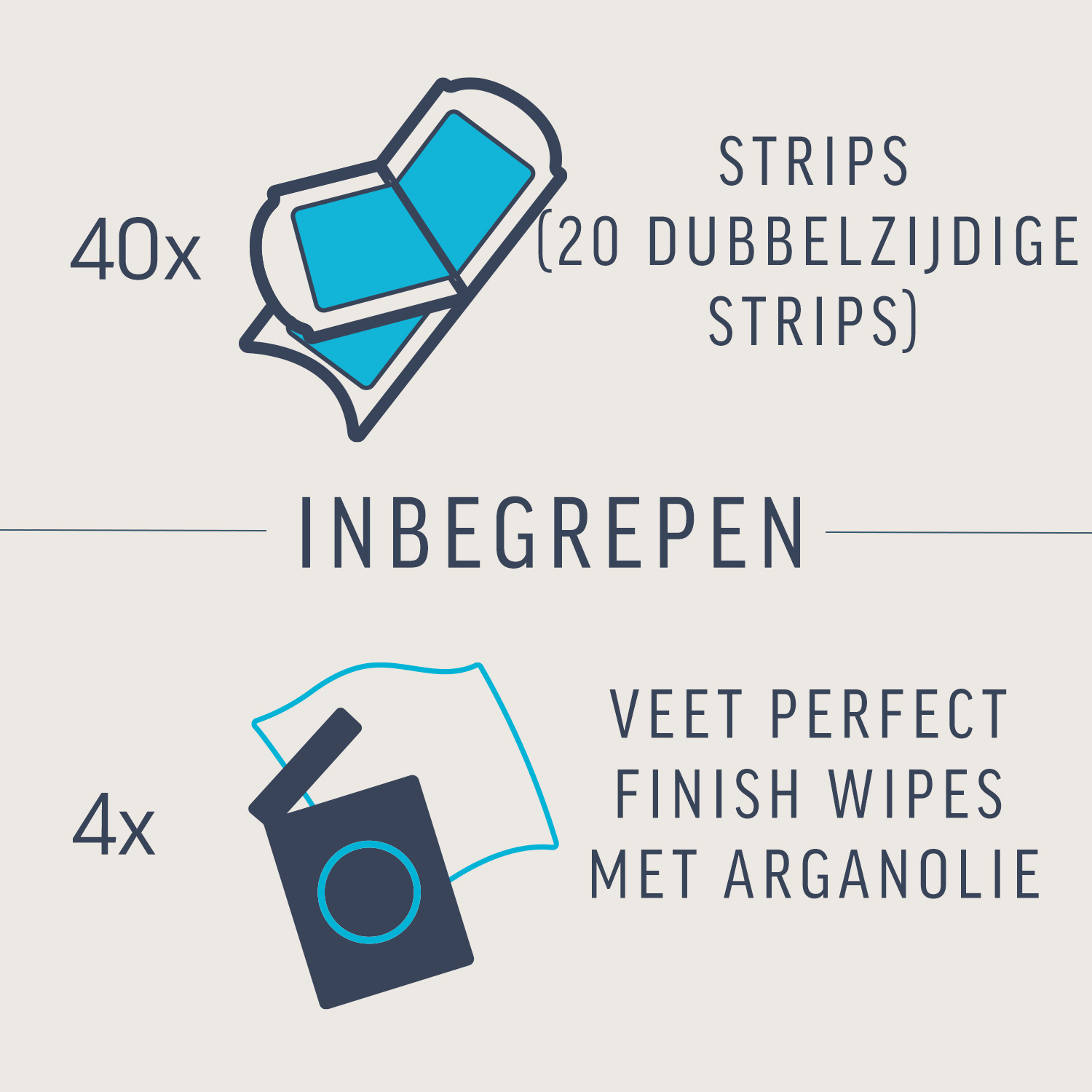 Veet - Expert - Koude Wasstrips - Benen (Sensitive) 40st - 4 stuks - Voordeelverpakking