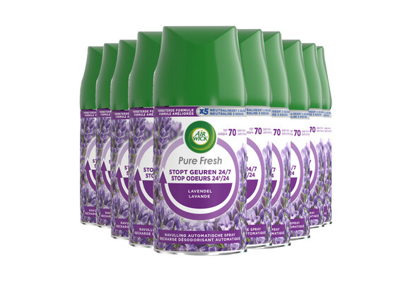 Air Wick Freshmatic Luchtverfrisser - Pure Fresh Lavendel -  Navulling - 250 ml - 10 Stuks - Voordeelverpakking