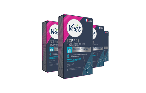 Veet - Expert - Koude Wasstrips - Bikini 16st - 4 stuks - Voordeelverpakking