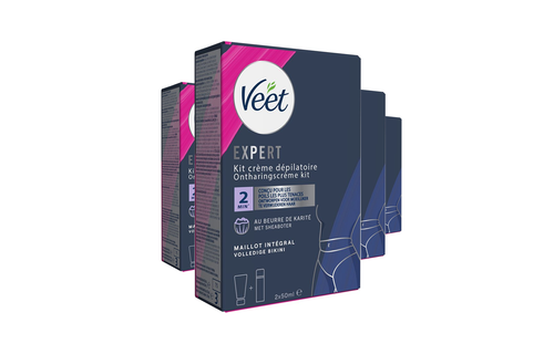 Veet - Expert - Ontharingscreme Bikini Kit 100ml (2 x 50ml) - 4 stuks - Voordeelverpakking