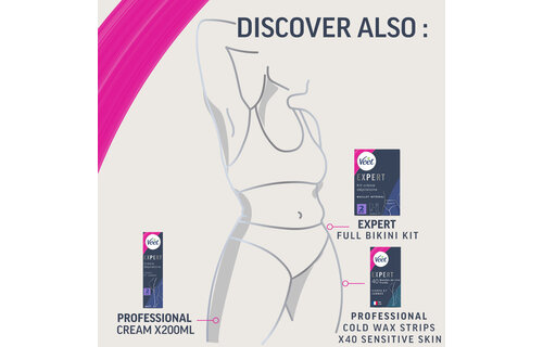 Veet - Expert - Ontharingscreme Bikini Kit 100ml (2 x 50ml) - 4 stuks - Voordeelverpakking