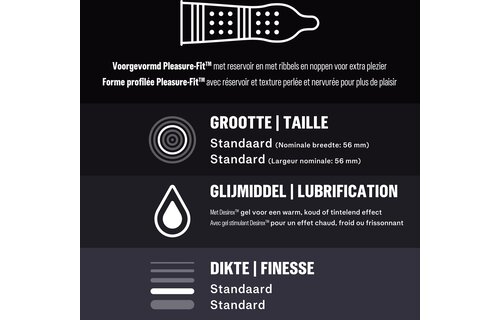 Durex - 30 Condooms - Performa 10st -  Nude Extra Lube 10st - Orgasm Intense 10st