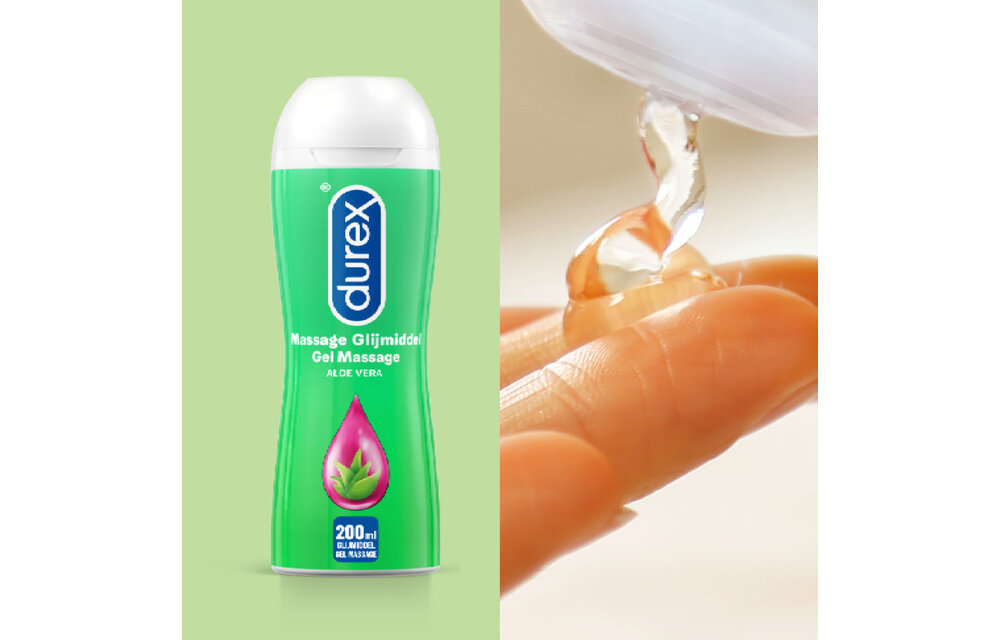 Durex - 10 stuks Condooms - Nude XL - 200 ml Glijmiddel - Play Massage 2/1 Aloe - Voordeelverpakking