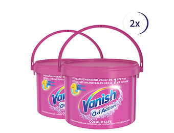 Vanish Oxi Action Colour Safe Base Poeder - Voor Witte & Gekleurde Was - 2.7 kg x2