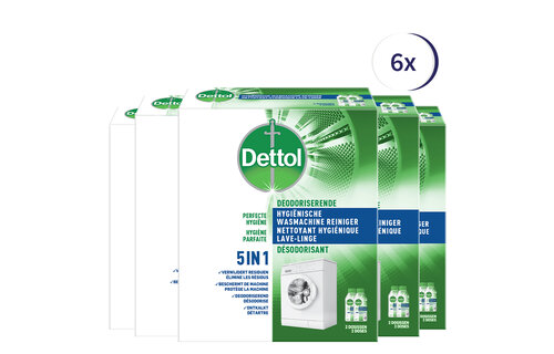 Dettol Washing Machine Cleaner Duo - 6 Stuks - Voordeelverpakking