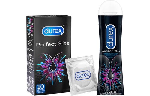 Durex Glijmiddel Perfect Gliss Anaal - 100ML + Durex Condooms Perfect Gliss Anaal - 10 stuks