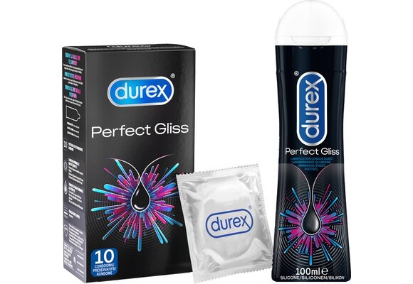 Durex Glijmiddel Perfect Gliss Anaal - 100ML + Durex Condooms Perfect Gliss Anaal - 10 stuks