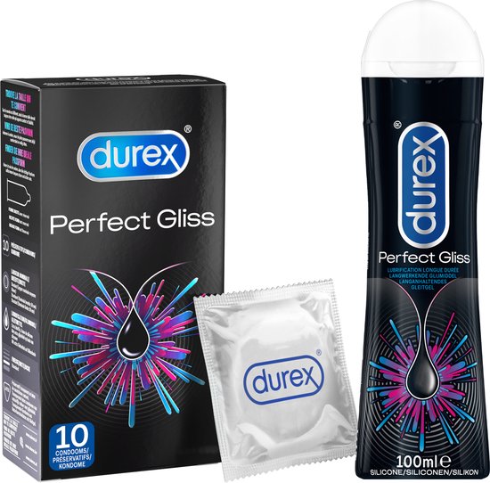 Durex Glijmiddel Perfect Gliss Anaal - 100ML + Durex Condooms Perfect Gliss Anaal - 10 stuks