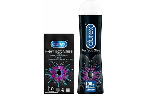 Durex Glijmiddel Perfect Gliss Anaal - 100ML + Durex Condooms Perfect Gliss Anaal - 10 stuks