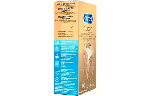 Durex Nude Extra Lube 10st x 2