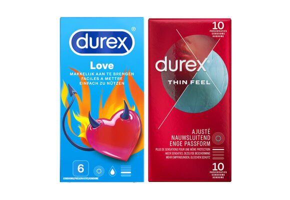 Durex - Condooms Love 6st - Thin Feel Close Fit 10st