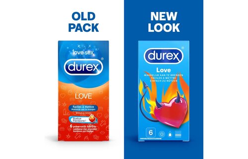 Durex - Condooms Love 6st - Thin Feel Close Fit 10st