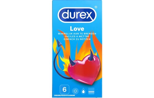 Durex - Condooms Love 6st - Thin Feel Close Fit 10st