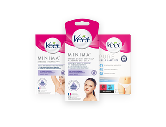 Veet - Pure - Ontharingstrips Oksels Hypoallergene  16 st - Ontharingstrips Bikini Hypoallergene  16 st - Ontharingstrips Gezicht Hypoallergene  20 st