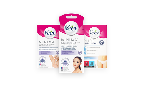 Veet - Pure - Ontharingstrips Oksels Hypoallergene  16 st - Ontharingstrips Bikini Hypoallergene  16 st - Ontharingstrips Gezicht Hypoallergene  20 st