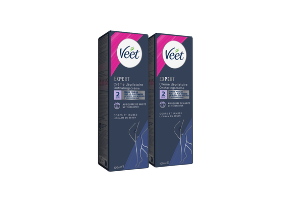 Veet - Expert - Ontharingscreme Benen 100ml - 2 stuks - Voordeelverpakking