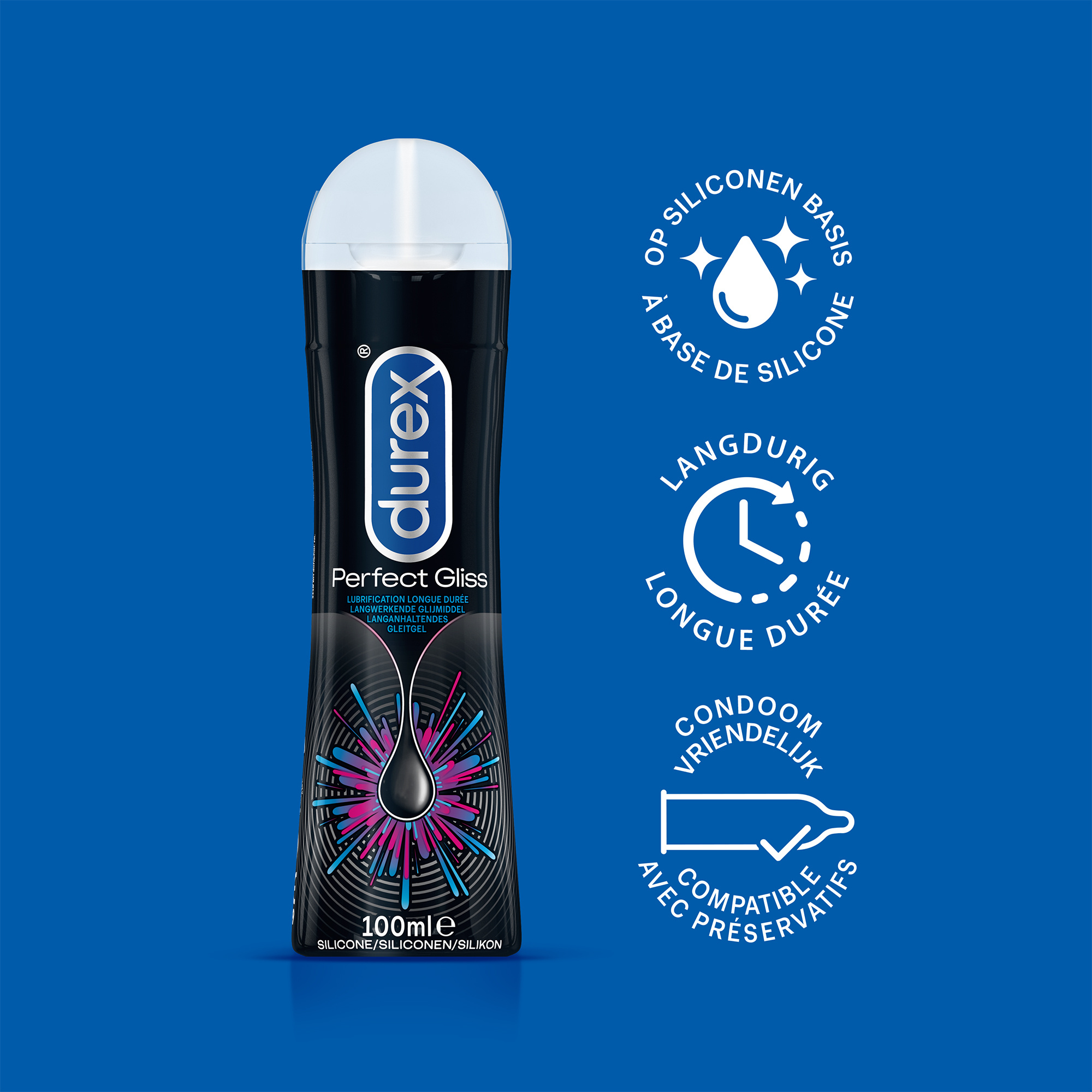 Durex - Nude Condooms 20 stuks - Anaal Perfect Gliss Glijmiddel 100ml - Massage Aloe Vera Glijmiddel 2/1 200ml