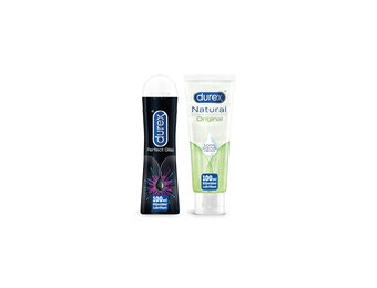 Durex - 200ml Glijmiddel - Perfect Gliss 1x100ml - Natural 1x100ml - Voordeelverpakking