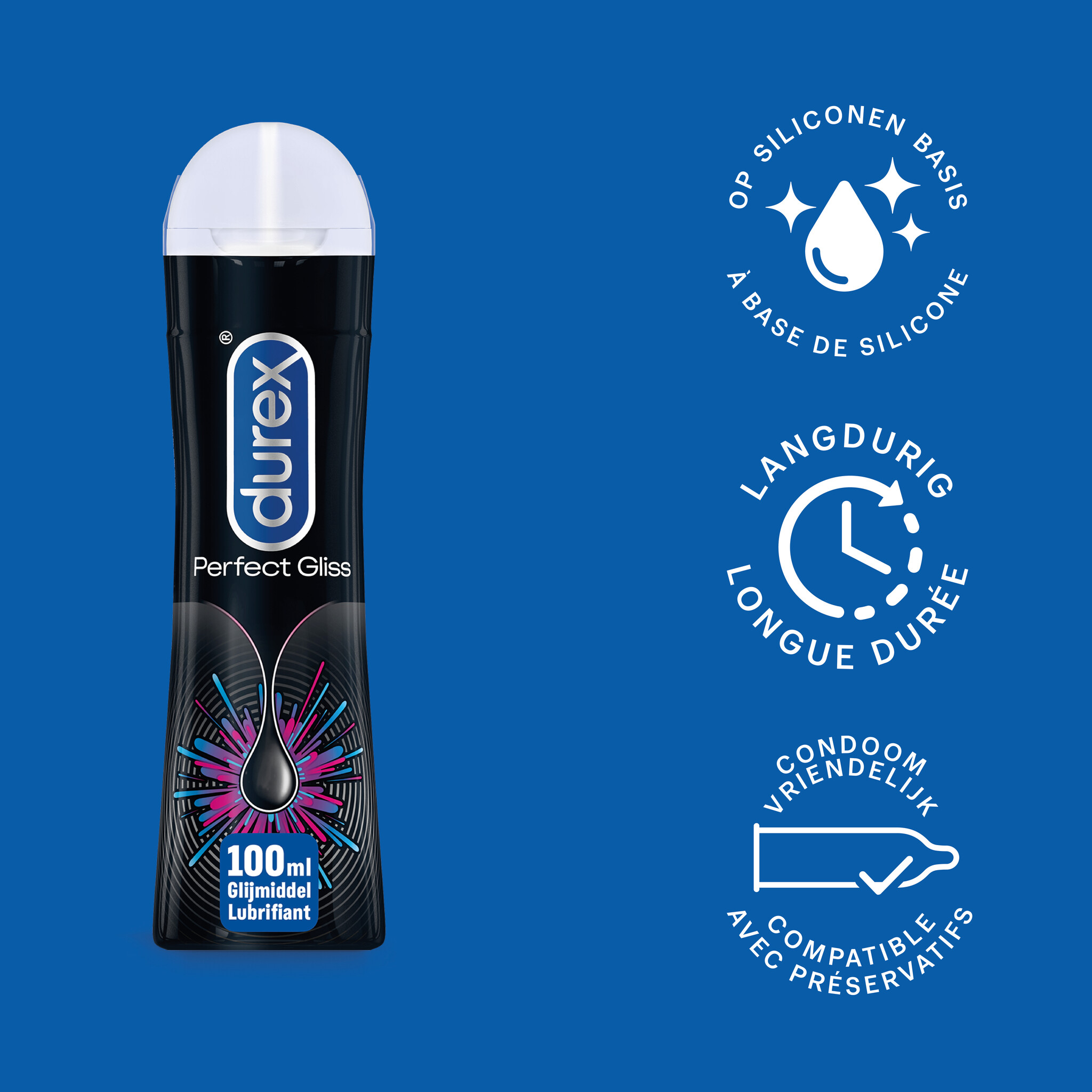 Durex - 200ml Glijmiddel - Perfect Gliss 1x100ml - Natural 1x100ml - Voordeelverpakking