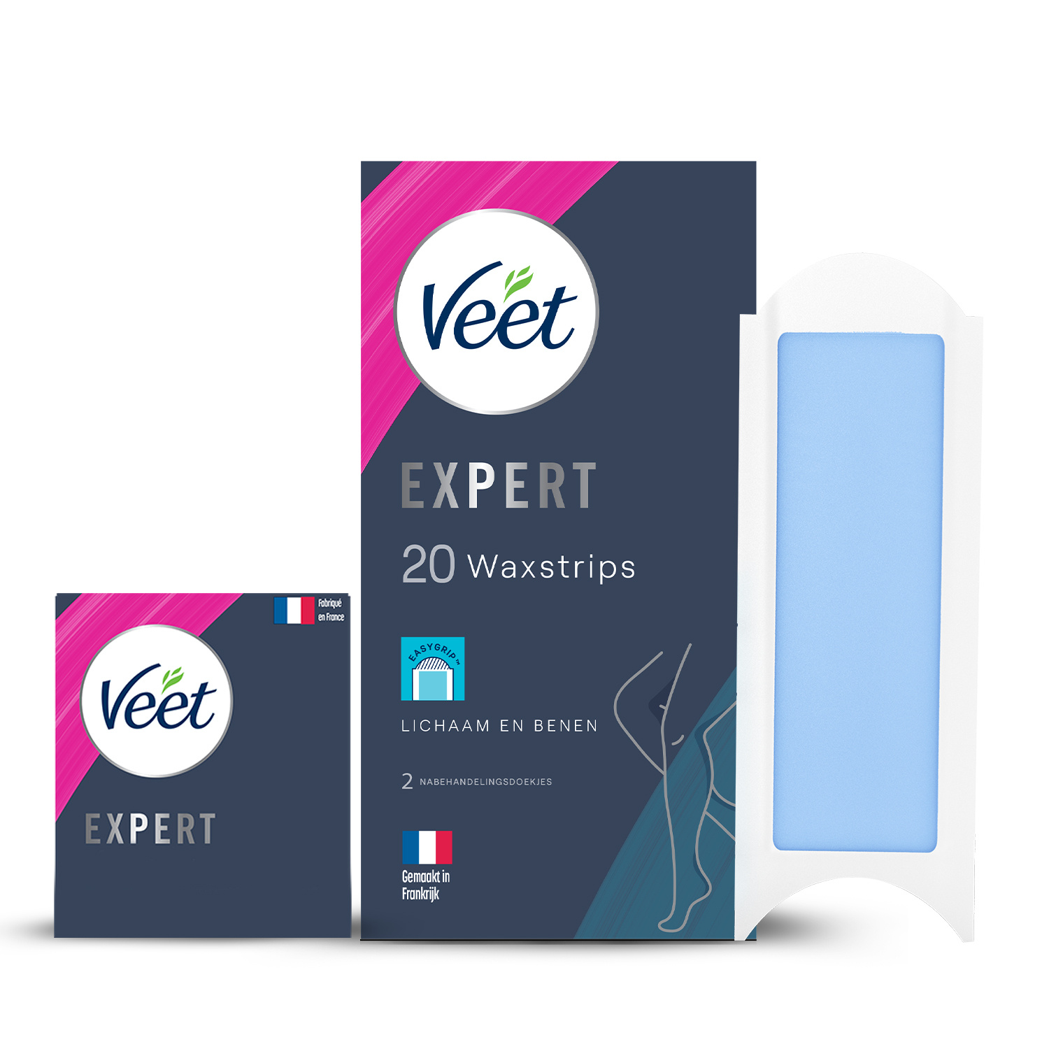 Veet - Expert - Koude Wasstrips - Benen (Sensitive) 20st - 5 stuks - Voordeelverpakking