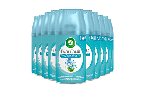 Air Wick Freshmatic Luchtverfrisser - Pure Fresh Lentedauw - Navulling - 250 ml - 10 stuks - Voordeelverpakking